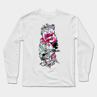 Girl Octopus Tattoo Style Mafi des. Long Sleeve T-Shirt